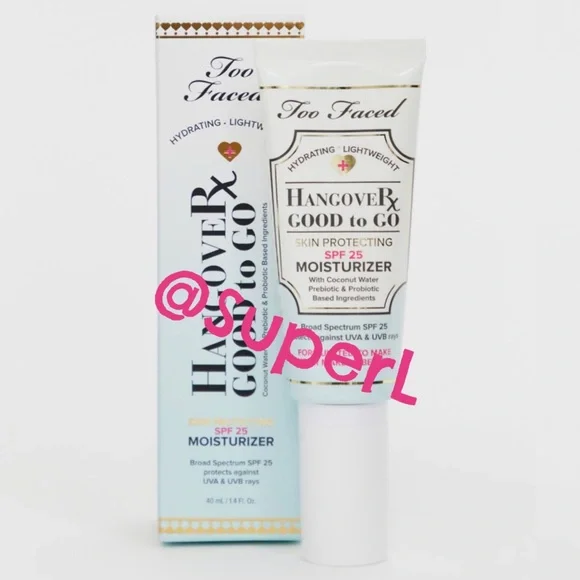NEW Too Faced Hangover Good To Go Skin Protecting SPF 25 Moisturizer Face Lotion - Picture 1 of 2